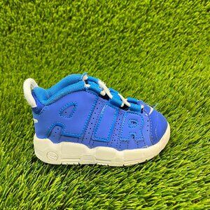 Nike Air More Uptempo Toddler Size 5C Blue Walking Basketball Shoes Sneakers